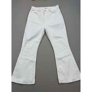 Polo Ralph Lauren Jeans Women's Size 30 White Denim Sharona Crop Flare High Rise